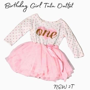 NWT 🧸GRACE & LUCILLE Girl's 1yr tutu outfit